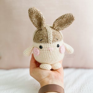 Crochet Hot Cross Bunny Pattern Rabbit Easter Bunny Hot Cross Bun Amigurumi Toy Plushie Digital PDF image 4