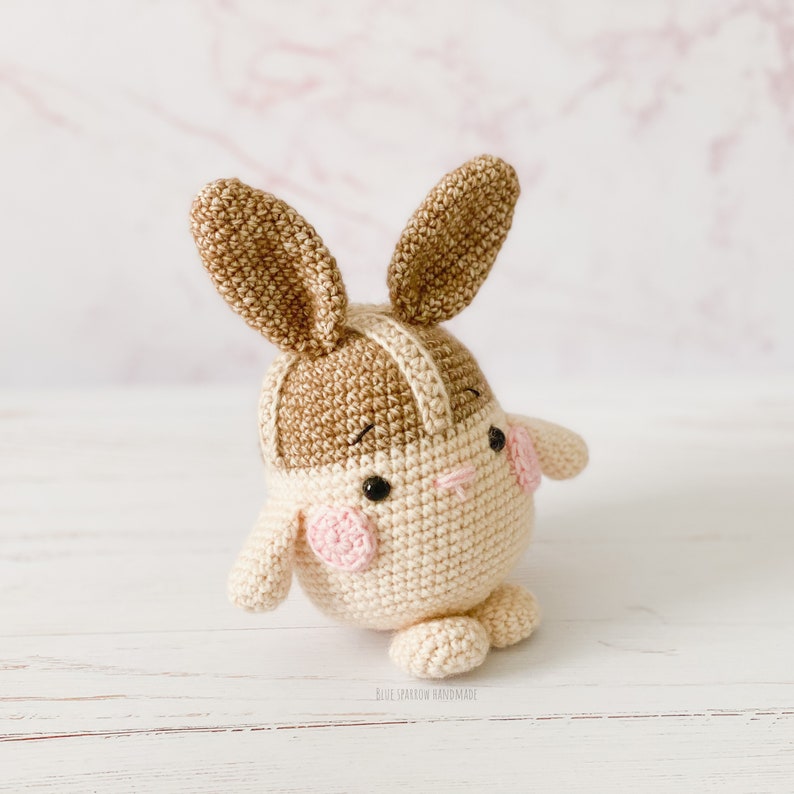 Crochet Hot Cross Bunny Pattern Rabbit Easter Bunny Hot Cross Bun Amigurumi Toy Plushie Digital PDF image 6
