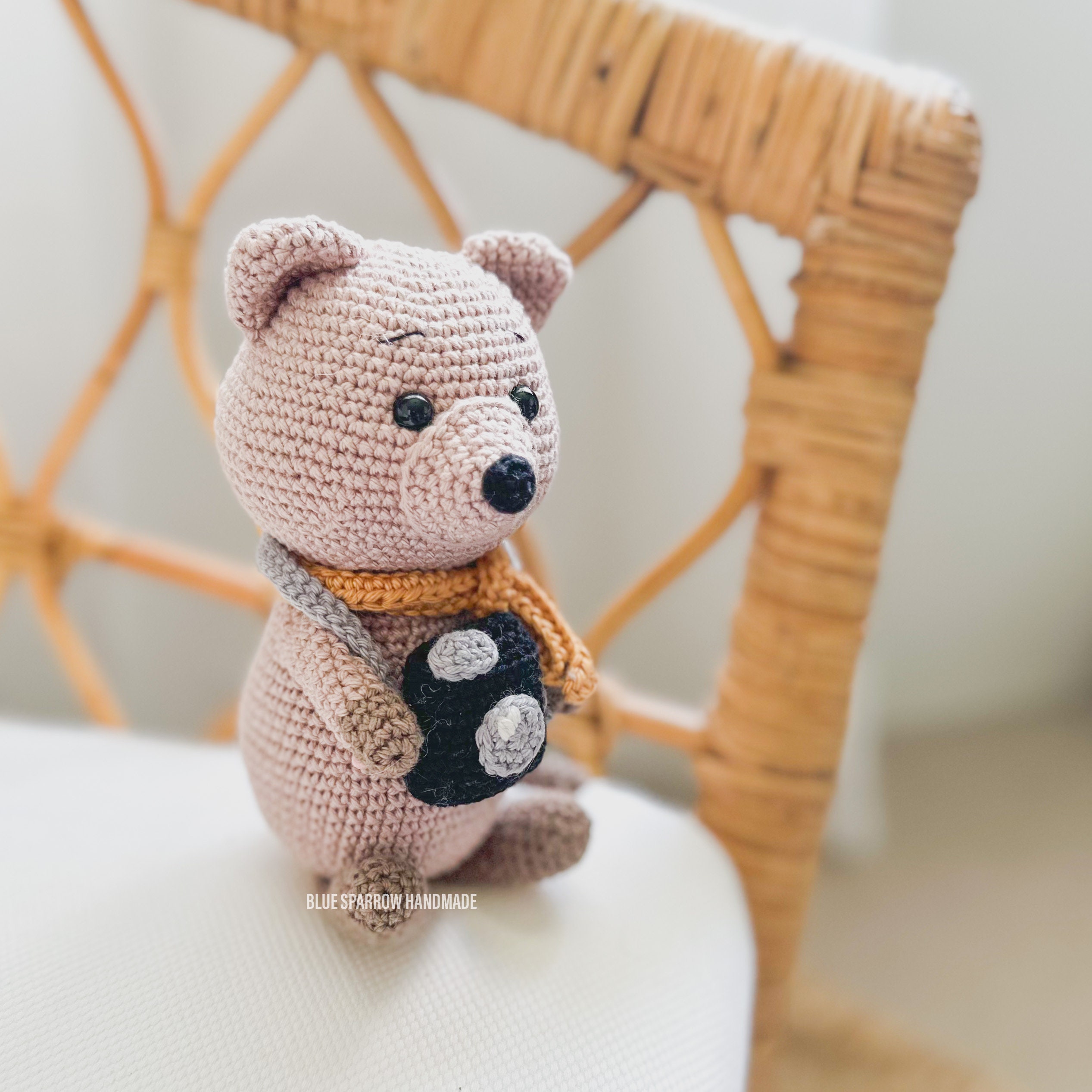 Crochet Quokka Pattern Amigurumi Animal Handmade Toy Etsy