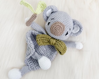 Crochet Koala Lovey Pattern: Amigurumi Koala Comforter Toy (Digital PDF)