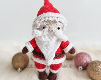 Crochet Christmas Santa Claus Pattern: Amigurumi Toy Doll (PDF Pattern)
