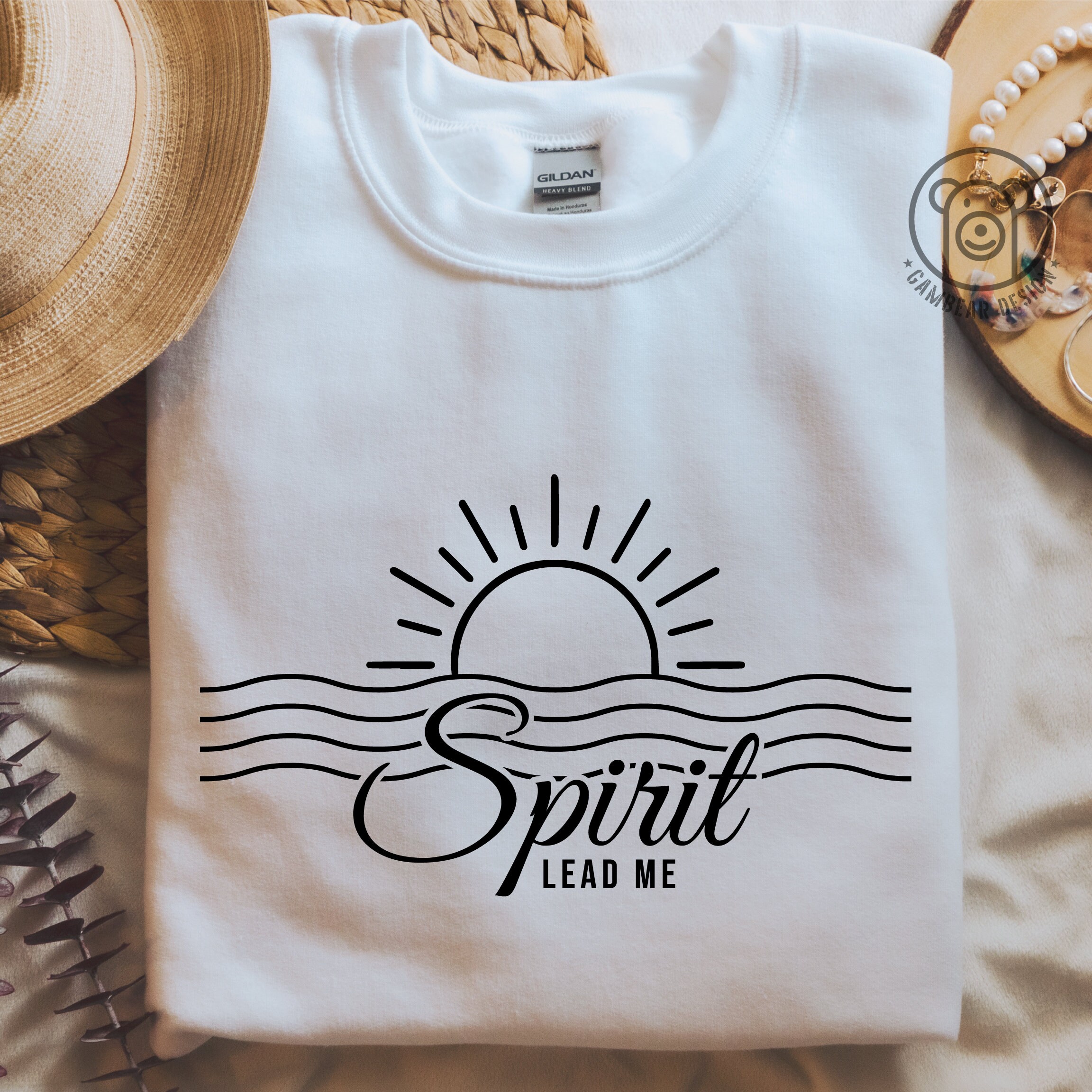 Spirit Lead Me Svg Png | Elegant Boho Christian Quote SVG | Sleeve ...