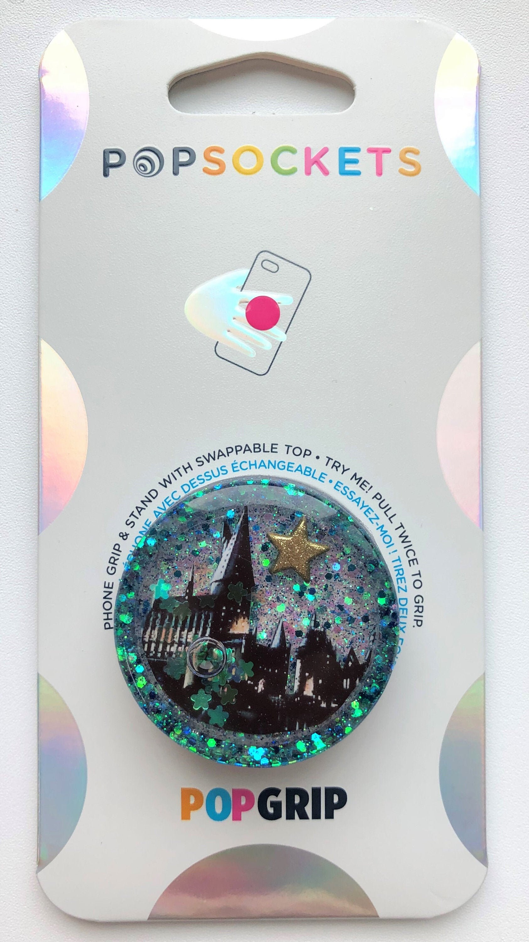 Hogwarts Castle Inspired Shaker with Star Charm, Glitter Custom Pop G…