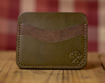 Italian Leather Handmade Minimalist Three-Pocket Wallet