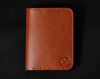 Handmade Full-Grain Italian Leather Bifold Minimalist Wallet