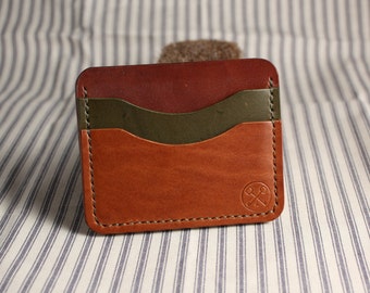 Italian Leather Handmade Minimalist Three-Pocket Wallet