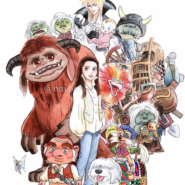 Labyrinth Watercolor Art Print