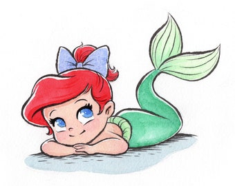Download Baby Ariel Etsy