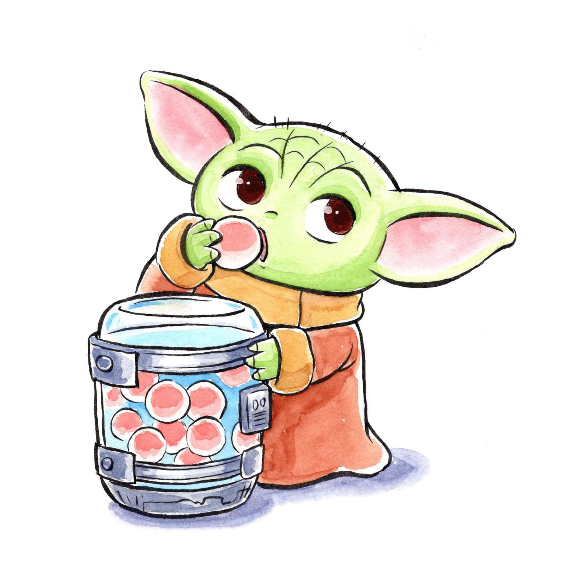 Baby Yoda Frog Eggs Etsy