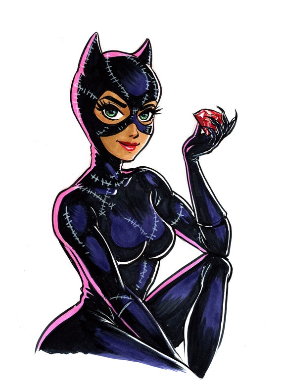 Cat Woman Print 