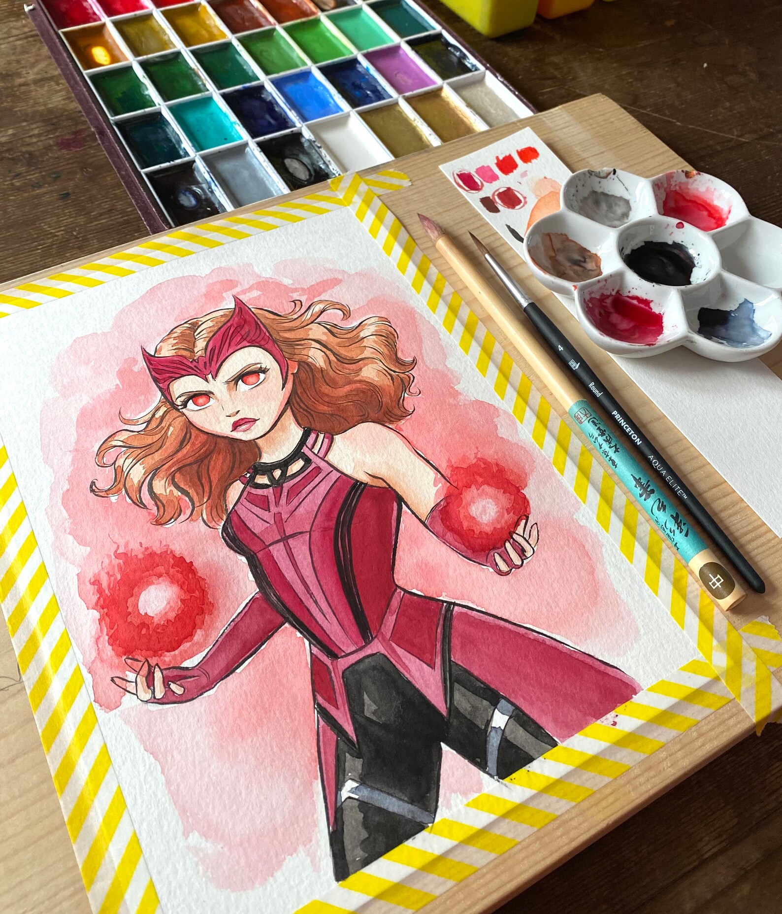 Scarlet Witch Print - Etsy