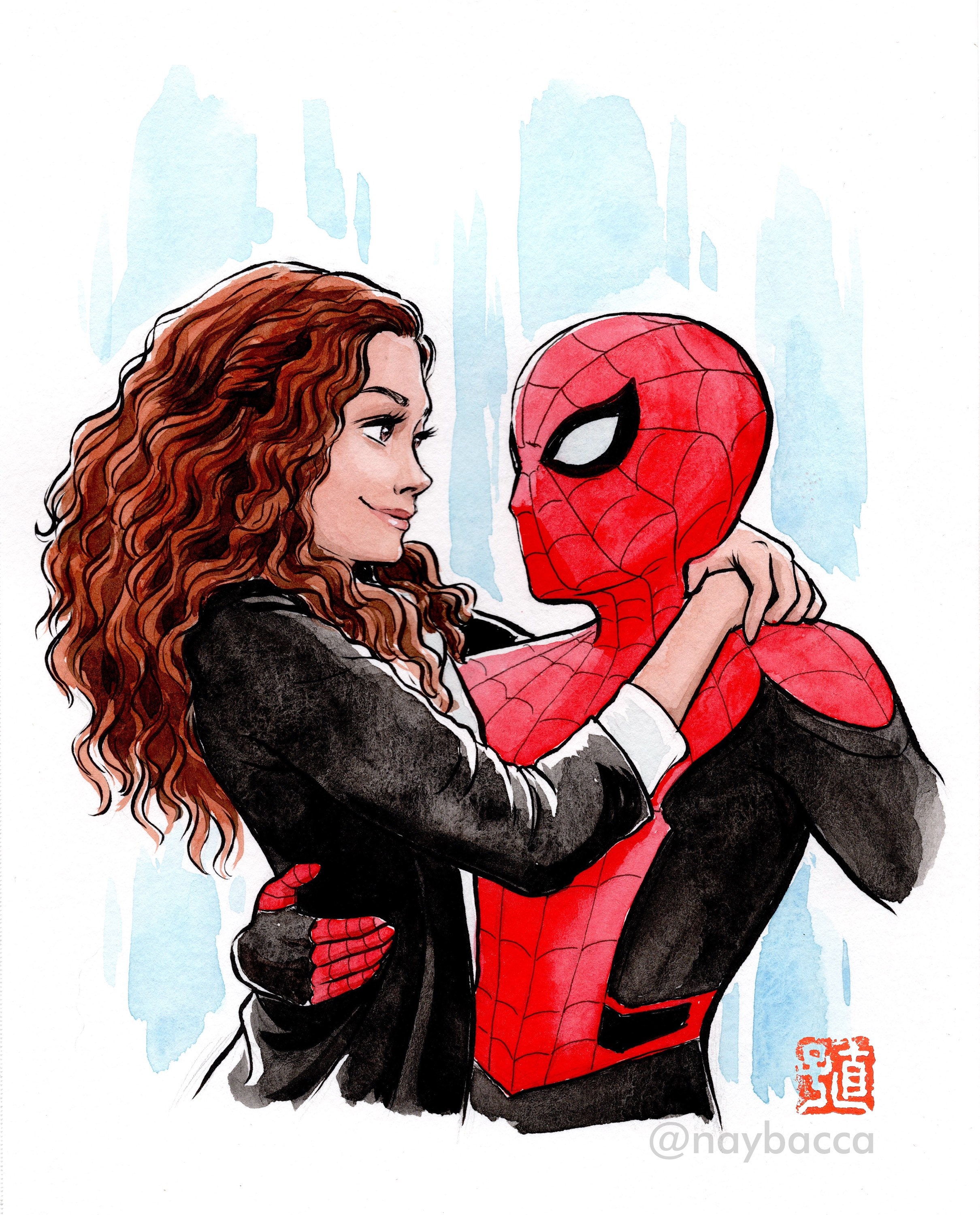 Spiderman and MJ Print — Naoko Mullally