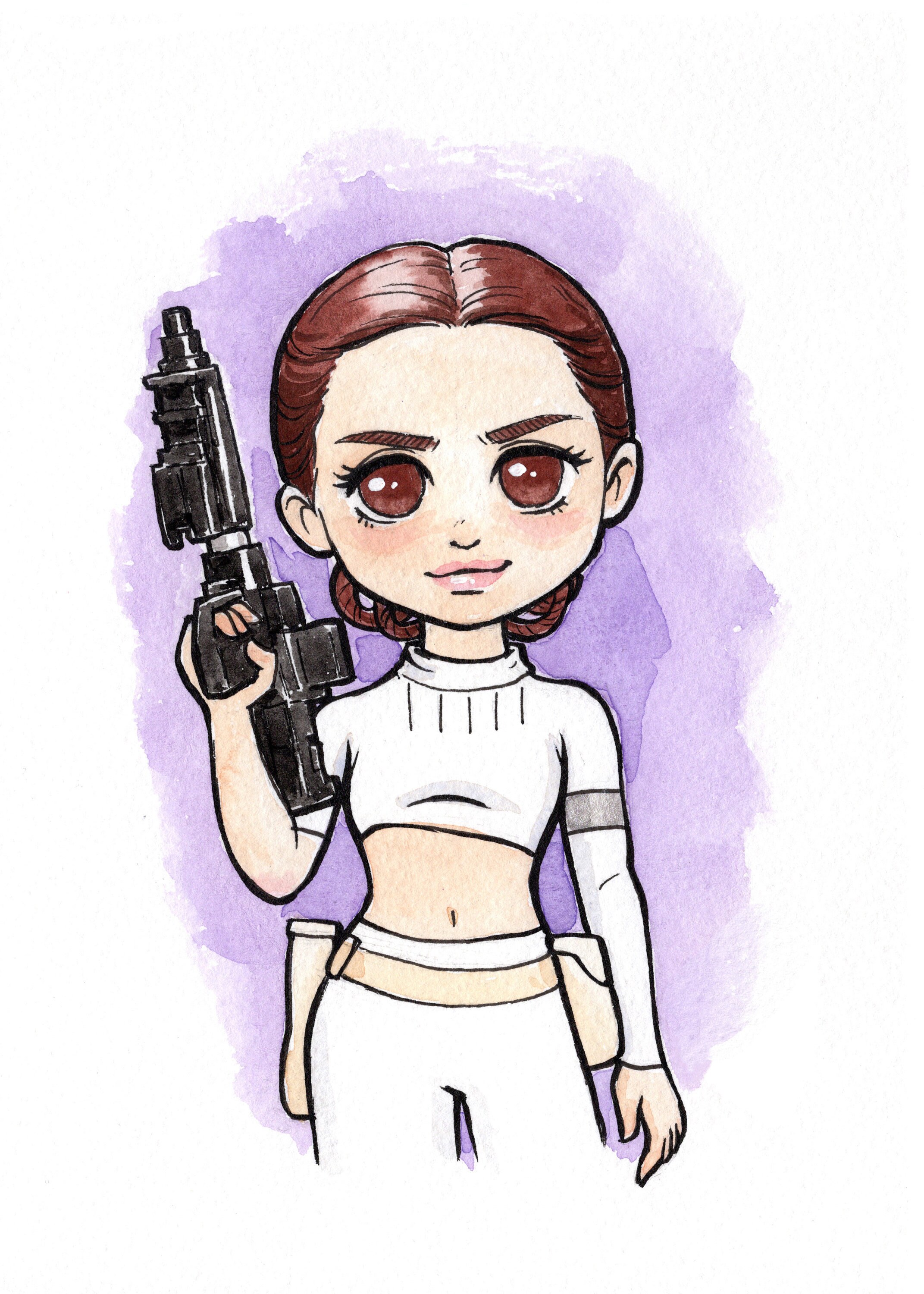 Padme Amidala 5x7 print | Etsy