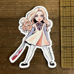 M3GAN 3&quot; vinyl stickers