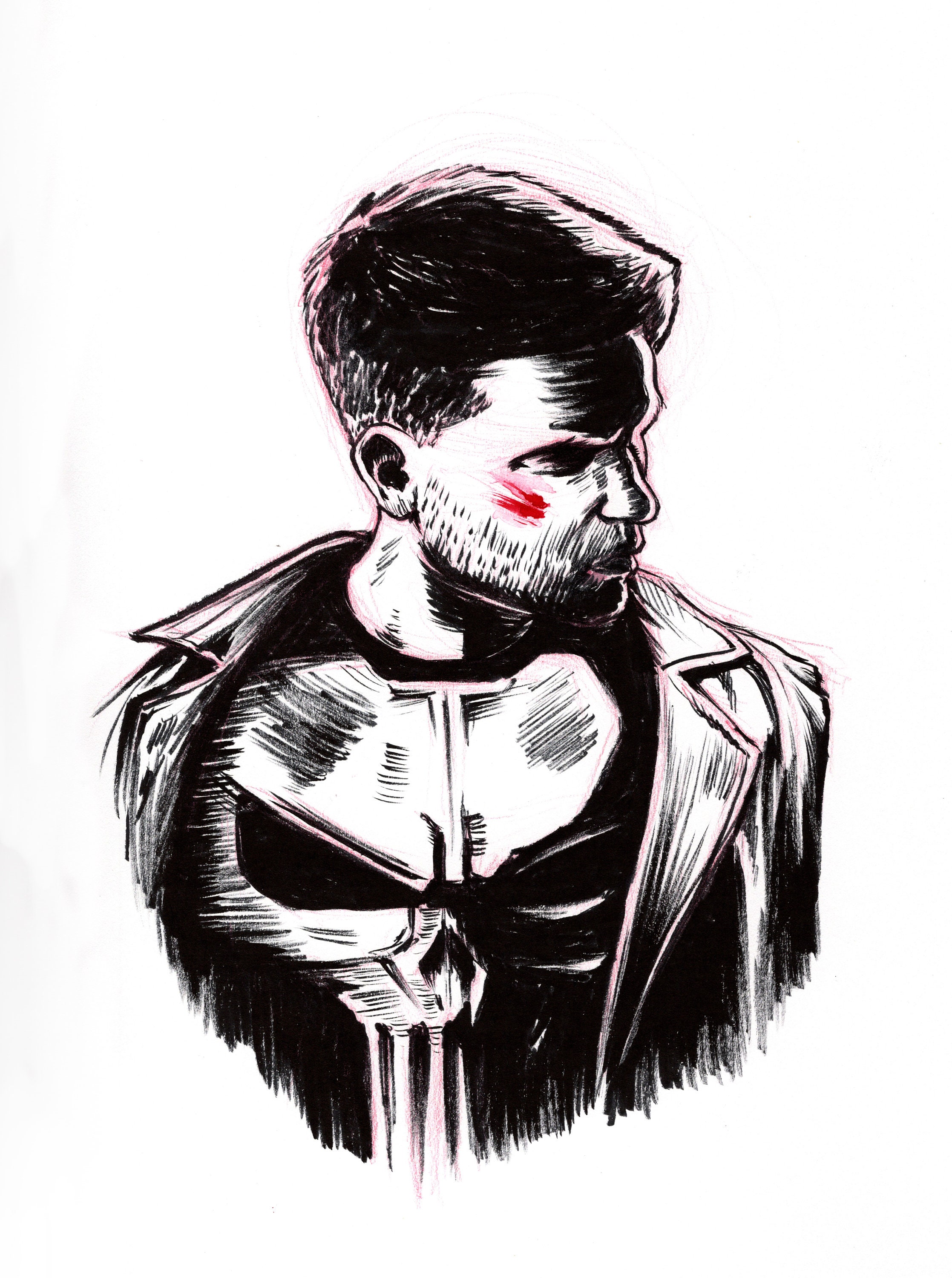 Punisher Sketch by Mike McKone / Tumblr 8