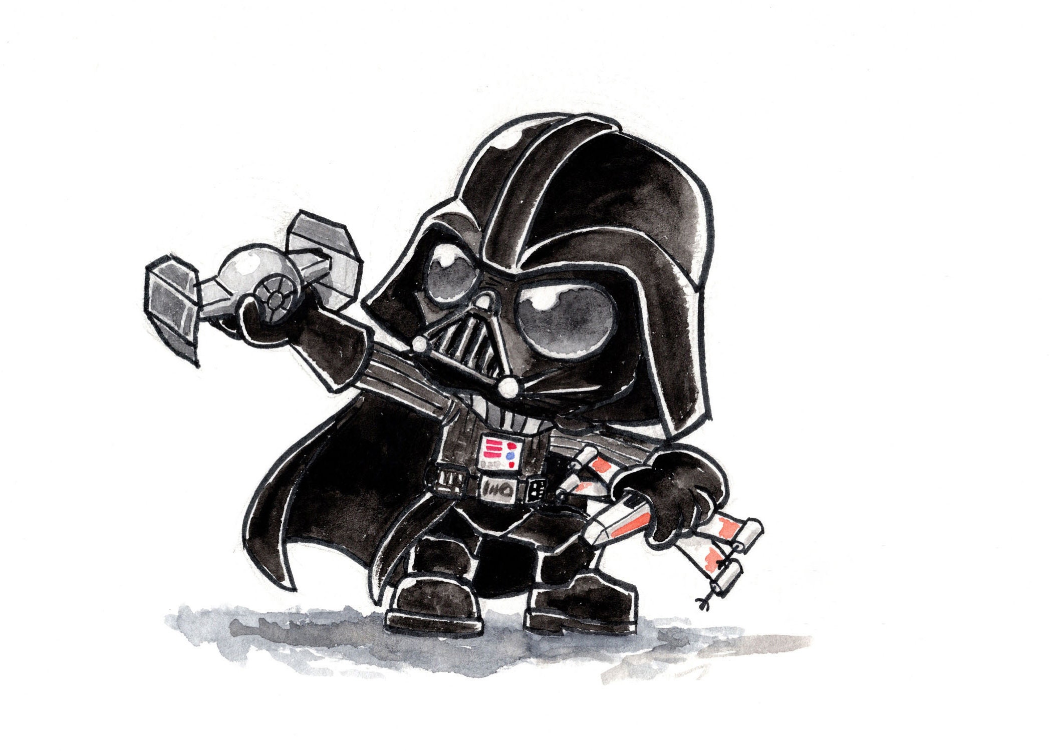 Cute Darth Vader Drawing