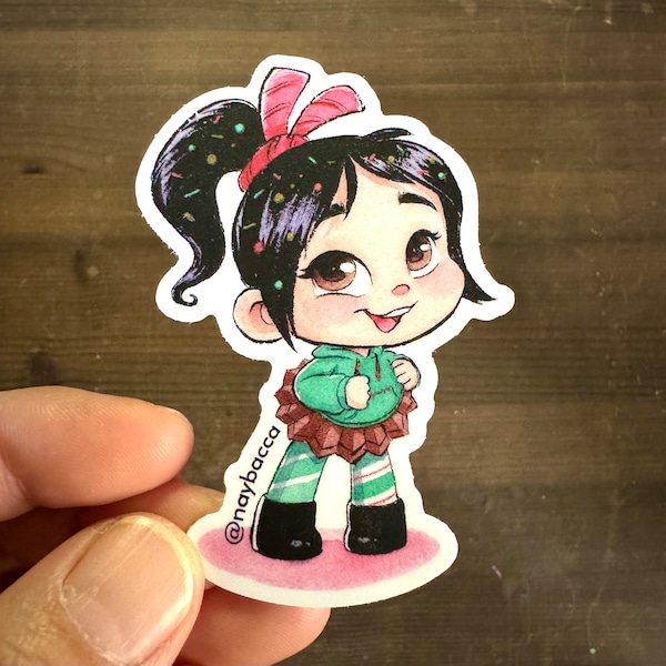 Vanellope 3" Matte vinyl stickers