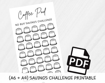 Coffee Savings Challenge, Savings Challenge, Coffee No Buy Challenge, Coffee No Buy, Nespresso Pods, Nespresso Challenge