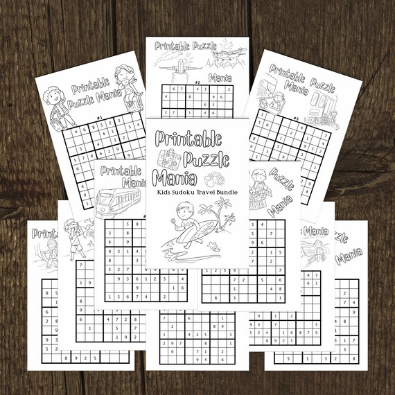 10 printable sudoku puzzles for homeschool and entertaining etsy ireland