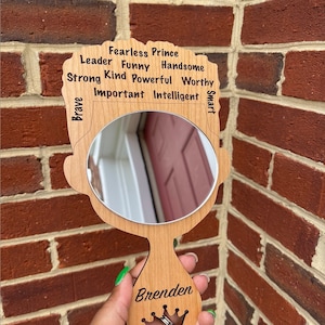 Black Boy Affirmation Mirror | Daily Affirmations | Self Love | Boy Accessories | Boy Decor | Black Boys Matter | Birthday Gift | Christmas