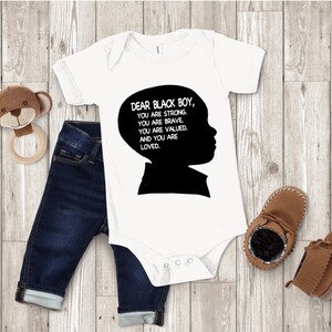 Dear Black Boy Onesie, Young King, Black Men, Black Boy, Baby Shower, Christmas Gift