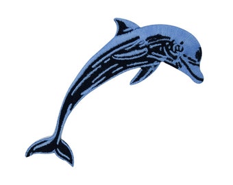 Iron-on patch dolphin, dolphin | Sea patches, water iron-on patches, animal patches, animal patches for adults and children Finally Home