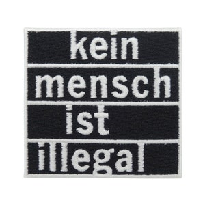 Iron-on patch No one is illegal FCK NZS patches, Blm iron-on patch, Anti AFD iron-on patch, Refugees Welcome patch Finally Home image 1