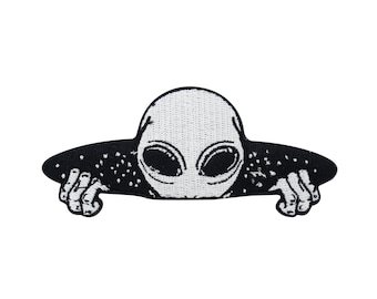 Iron-on patch: Aliens are coming | UFO patches, space star iron-on patches, NASA moon patches, aliens Finally Home