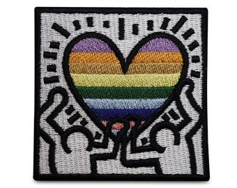 Iron-on Patch Pride Heart Art | Patches, Rainbow Patches, Gay Flag Patches, LGBTQ Iron-on Patches, Artist Iron-on Patches Finally Home