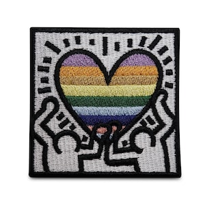 Iron-on patch Pride heart art | Patches, Rainbow Patches, Gay Flag Patches, LGBTQ Iron On Patches, Artist Iron On Finally Home