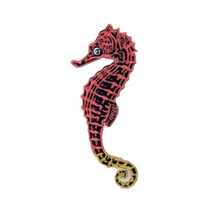 Seahorse iron-on patch | Fish patches, badges, iron-on patches, patches, swimming badges, patches for children and adults, Finally Home