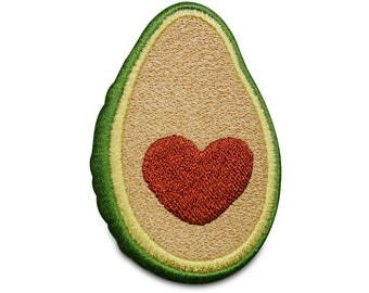 Finally Home Avocado Love Patch zum Aufbügeln | Cool, Lustig, Witzig Patches, Bügelflicken, Flicken, Aufnäher