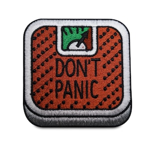 Finally Home Dont Panic Scale Patch to iron on | Funny Patches, Iron-on Patches, Patches Funny Iron-on Patch Finally Home