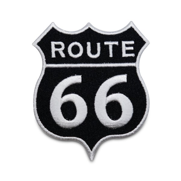 Patch zum Aufbügeln Route 66 Usa Motorrad | Amerika Us America Fahne Rock Weste Biker Patches, Bügelflicken, Flicken, Aufnäher Finally Home