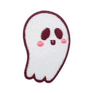 Little Ghost Iron-On Patch | Halloween Patches, Cute Ghost Iron-On Patch, Cool Ghost Horror Iron-On Patches, Pacman Finally Home