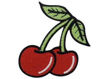 Iron-on patch cherry | Fruit patches, fruit iron-on patches, cherries iron-on patches, retro patches for sewing, hippie patches Finally Home