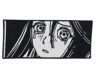 Écusson thermocollant Scared Anime Girl | Patchs dessin animé, patchs thermocollants manga, patchs comiques, patchs thermocollants, enfin à la maison