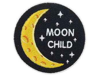 Iron-on patch Moon Child | Moon BTS RM Patches, Stars Iron-On Patches, Sun Space Night Patches, Astronaut Planet Patch Finally Home