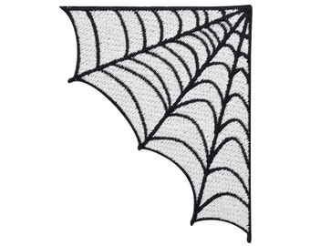 Iron-on patch Halloween spider webs | Spider patches, witch iron-on patches, spider web patches, spider vampire web patch Finally Home