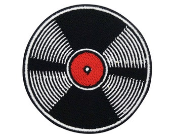 Patch thermocollant pour disque vinyle | Patchs de musique rétro, patch thermocollant en vinyle rock, patch thermocollant old school, patch disque vintage Enfin à la maison