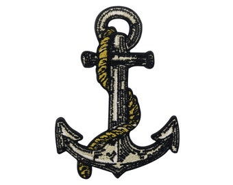 Iron-on patch Gray Anchor | Maritime patches, ship boat iron-on patches, sea iron-on patches, seafaring marine water patches Finally Home