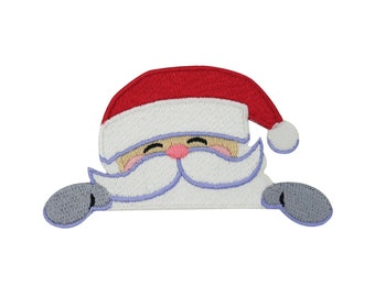Iron-on patch Curious Santa Claus | Christmas Patches, Iron-on Christmas Patches, Appliques for Children and Adults