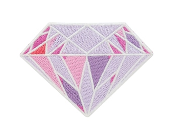 Iron-on pink diamond patch | Diamond patches crystal iron-on patches gemstone iron-on patch crown patch Finally Home