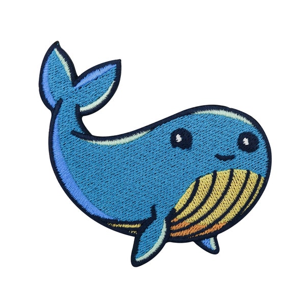 Iron-on patch children's whale | Fish patches, iron-on patches, sea patches, maritime patches, baby patches for sewing on, finally home