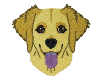 Patch zum Aufbügeln Golden Retriever Hund | Hunde Patches, Tier Dog Bügelflicken, Kinder Flicken, Pfoten Aufnäher Hundeaufnäher Finally Home
