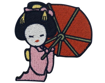 Iron-on Patch Japanese Woman | Japan Patches, Iron-on Transfer, Cute Iron-on Patches, Anime Patches, Cute Iron-on Patches, Mount Fuji Finally Home