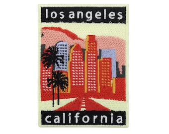 Patch thermocollant Los Angeles California City | Patchs LA, patch thermocollant USA, patch thermocollant Amérique, patch thermocollant Californie, patch palmier