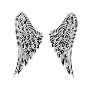 Patch zum Aufbügeln Zwei Stoff Engelsflügel | Engel Flügel Patches, Angel Bügelbild Vintage Flicken Große Wings Rücken Aufnäher Finally Home