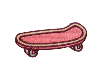 Parche termoadhesivo rosa pequeño para patineta | Parches de skate, parche termoadhesivo para patineta, parches punk surferos. ¡Por fin en casa!