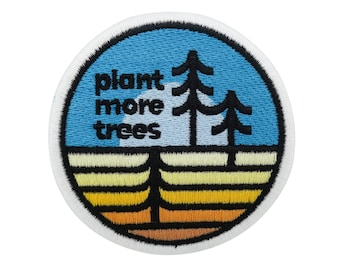Parche termoadhesivo - Planta más árboles | Parches de árboles, Parche termoadhesivo Tierra, Parche termoadhesivo Clima, Parche Naturaleza, Parche Árbol Redondo ¡Por fin en casa!